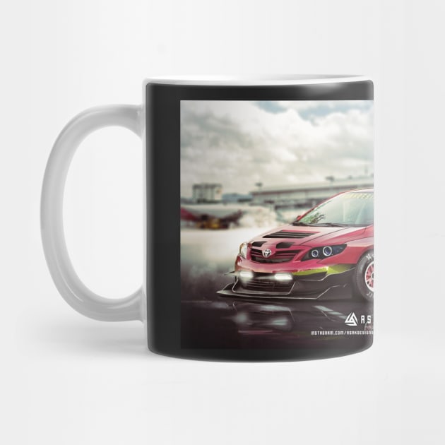 Toyota Corolla Timeattack concept render-- Digital design Art print by ASAKDESIGNS. by ASAKDESIGNS